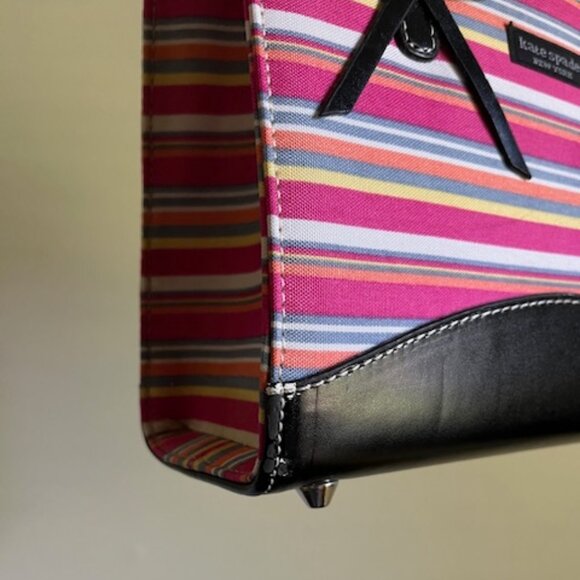 Rare Y2K Pinstripe Kate Spade Crossbody - Picture 4 of 4